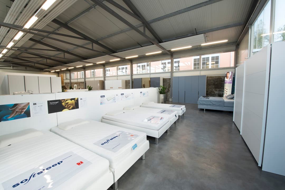 Schlafbereich im Showroom Bischofszell