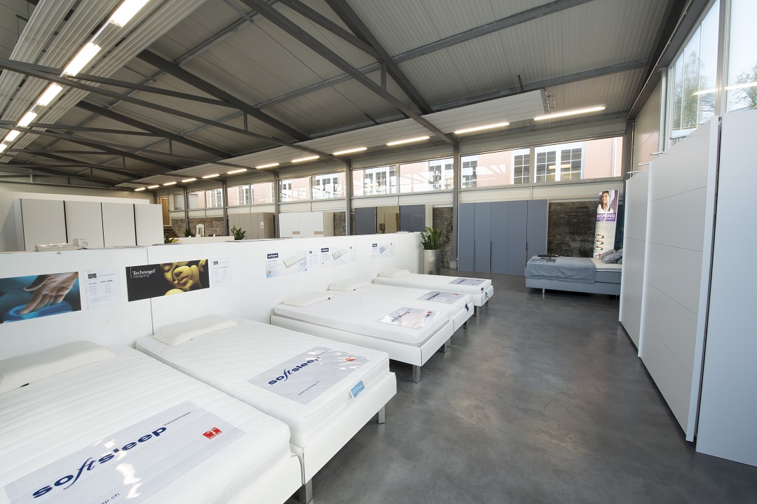 Schlafbereich im Showroom Bischofszell